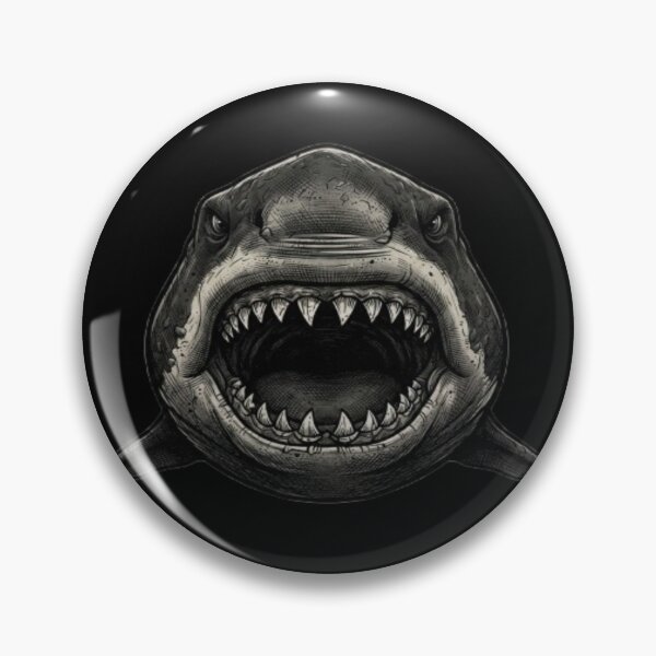 Item preview, Fierce Great White Shark Open Jaws Art designed and sold by DailySparks.