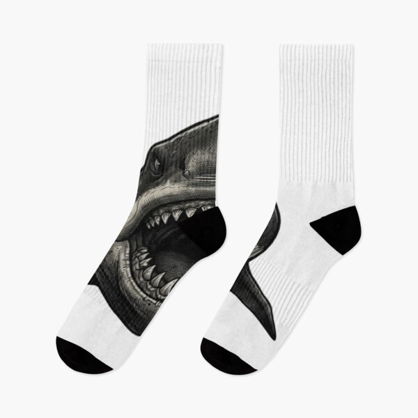 Item preview, Fierce Great White Shark Open Jaws Art designed and sold by DailySparks.