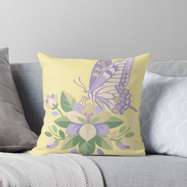 Item preview, Geometric flower butterfly sticker designed and sold by DesignPMG.