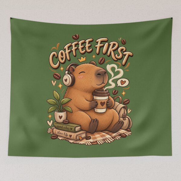Item preview, Coffee First Beaver designed and sold by FatmaAhmed90.