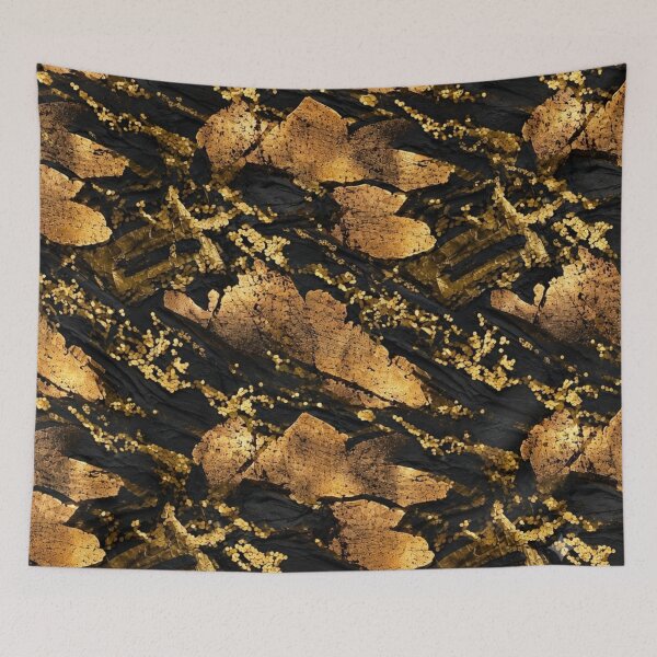 Item preview, Gilded Fan and Botanical Mixed Media Art designed and sold by THE SPLATTERED HAUS BY SAGE BANKS.