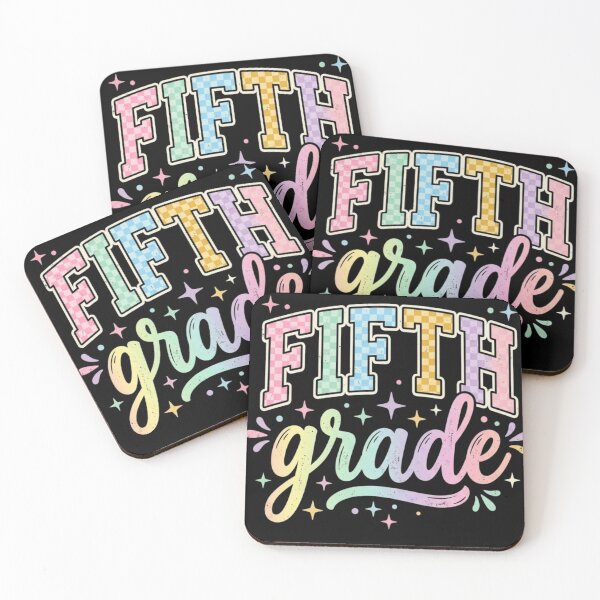 Item preview, Back to School Checkered Fifth Grade Team Teacher Students School designed and sold by viectory.