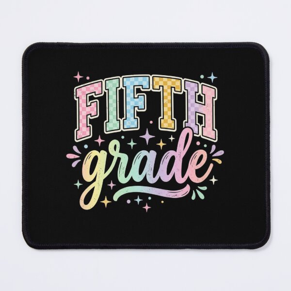 Item preview, Back to School Checkered Fifth Grade Team Teacher Students School designed and sold by viectory.