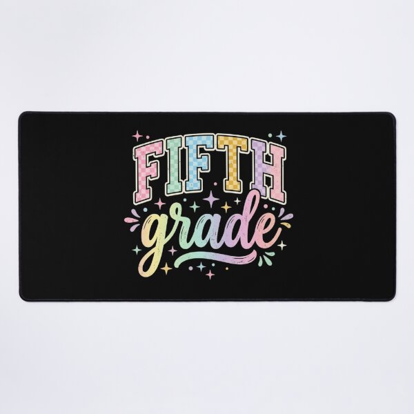 Item preview, Back to School Checkered Fifth Grade Team Teacher Students School designed and sold by viectory.