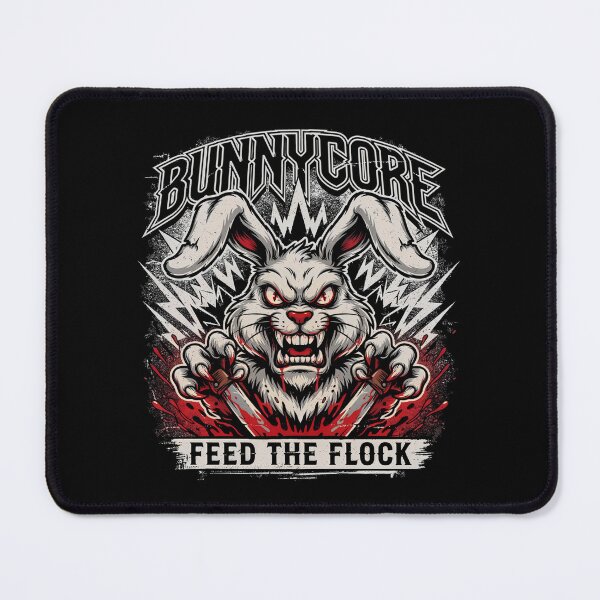 Item preview, Bunnycore Feed The Flock Rabid Rabbit Knives Graphic designed and sold by Enea Kelo.