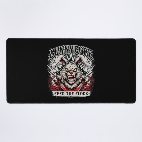 Item preview, Bunnycore Feed The Flock Rabid Rabbit Knives Graphic designed and sold by Enea Kelo.