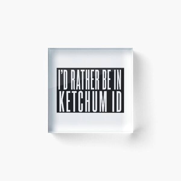 Item preview, I'd Rather Be In Ketchum ID - boygenius inspired typographic design (by Daily Ghost Graphics) designed and sold by DailyGhost.