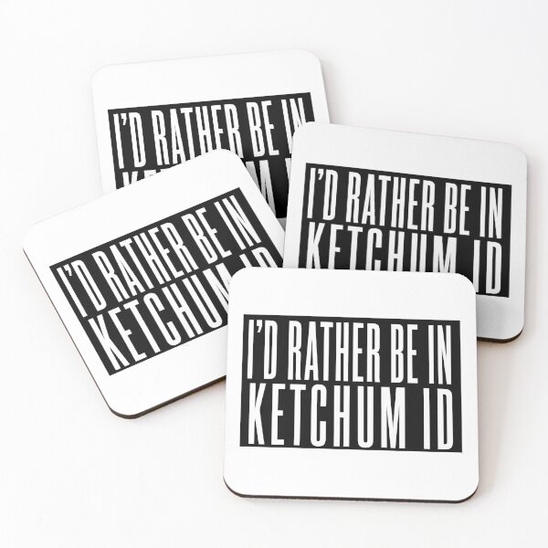 Item preview, I'd Rather Be In Ketchum ID - boygenius inspired typographic design (by Daily Ghost Graphics) designed and sold by DailyGhost.