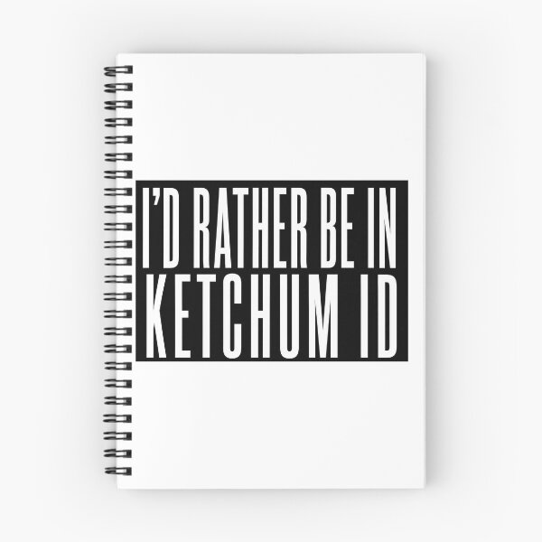 Item preview, I'd Rather Be In Ketchum ID - boygenius inspired typographic design (by Daily Ghost Graphics) designed and sold by DailyGhost.