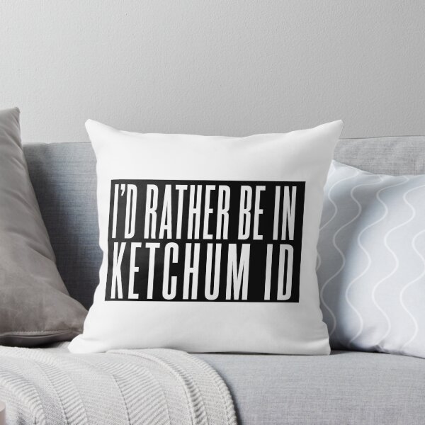 Item preview, I'd Rather Be In Ketchum ID - boygenius inspired typographic design (by Daily Ghost Graphics) designed and sold by DailyGhost.