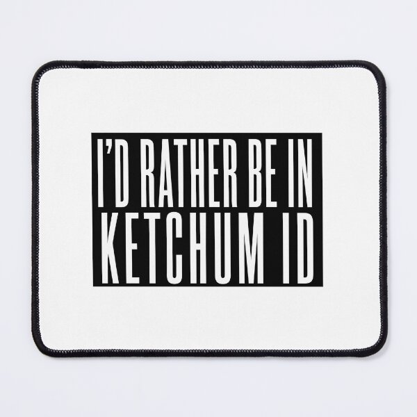 Item preview, I'd Rather Be In Ketchum ID - boygenius inspired typographic design (by Daily Ghost Graphics) designed and sold by DailyGhost.