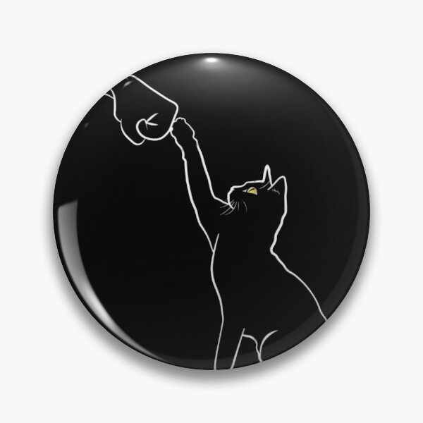 Item preview, Minimalist Black Cat Line Art – Cat Reaching for the Moon designed and sold by YNWA14.