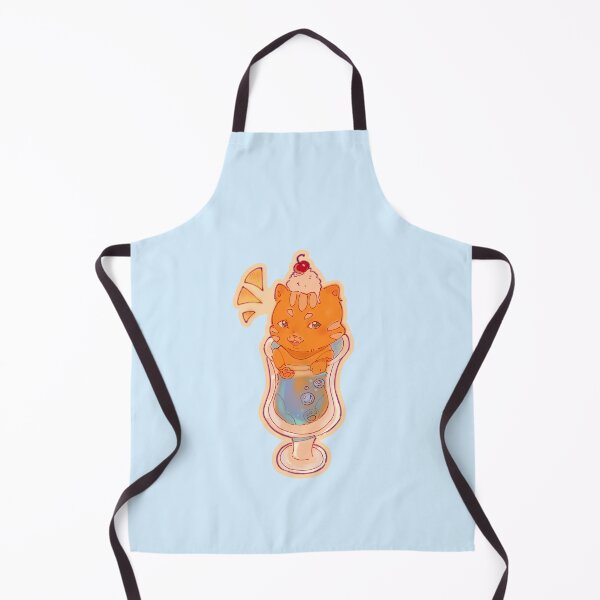 Item preview, Cream soda drink ginger cat chibi style designed and sold by drawwithnong.