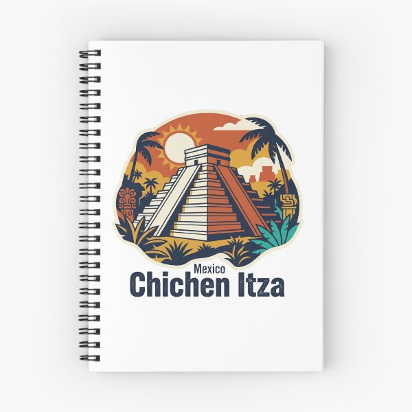 Item preview, Chichen Itza El Castillo Bold Retro Graphic Poster designed and sold by Inkworksbyshery.