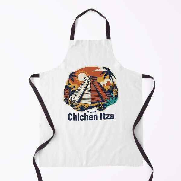 Item preview, Chichen Itza El Castillo Bold Retro Graphic Poster designed and sold by Inkworksbyshery.
