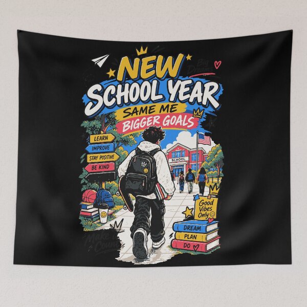 Item preview, New School Year Same Me Bigger Goals | Back to School Student Shirt designed and sold by Sunday.Supply.