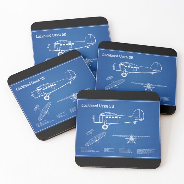 Item preview, Lockheed Vega 5B Of Amelia Earhart Airplane Bluepr designed and sold by r3nuneducated.