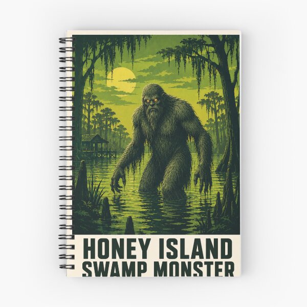 Item preview, Honey Island Swamp Monster Cryptid Louisiana Horror Poster designed and sold by redsharkuk.