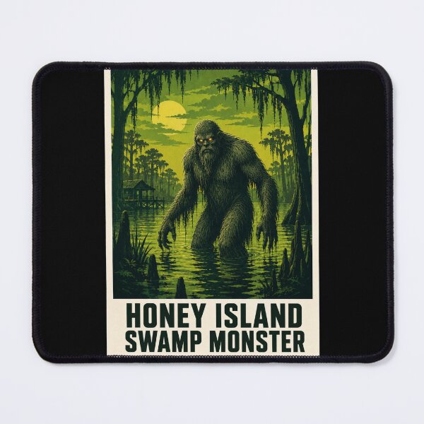 Item preview, Honey Island Swamp Monster Cryptid Louisiana Horror Poster designed and sold by redsharkuk.
