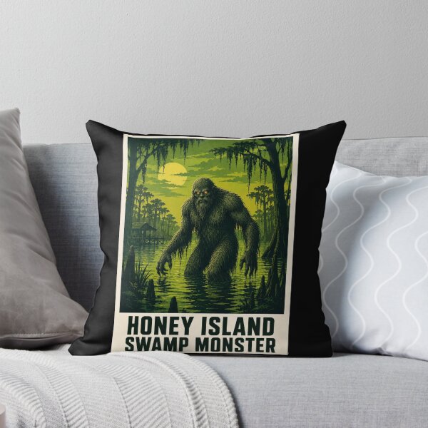 Item preview, Honey Island Swamp Monster Cryptid Louisiana Horror Poster designed and sold by redsharkuk.