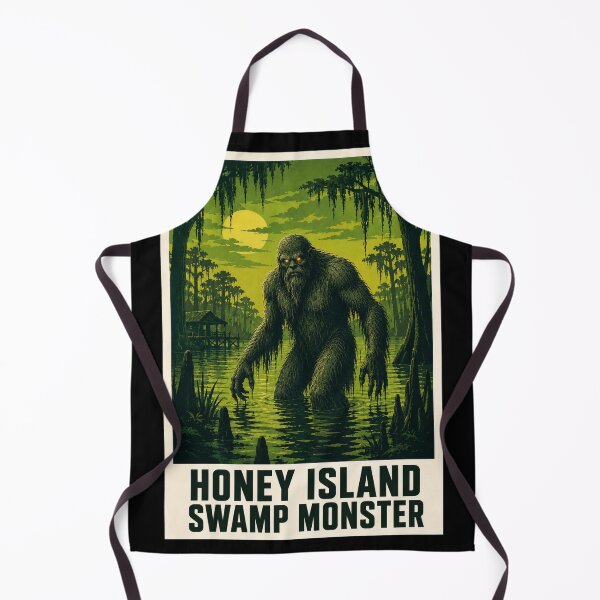 Item preview, Honey Island Swamp Monster Cryptid Louisiana Horror Poster designed and sold by redsharkuk.