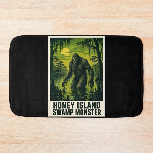 Item preview, Honey Island Swamp Monster Cryptid Louisiana Horror Poster designed and sold by redsharkuk.