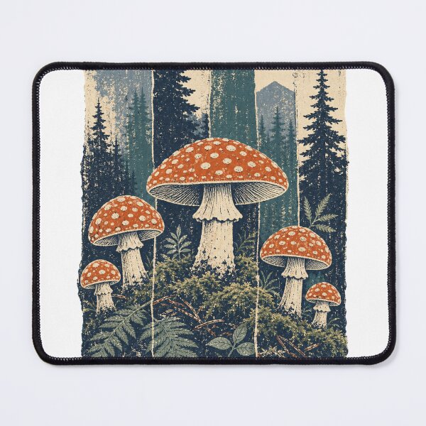 Item preview, Toadstool Ring on the Mossy Forest Floor Dark Cottagecore designed and sold by VisualArtsOasis.