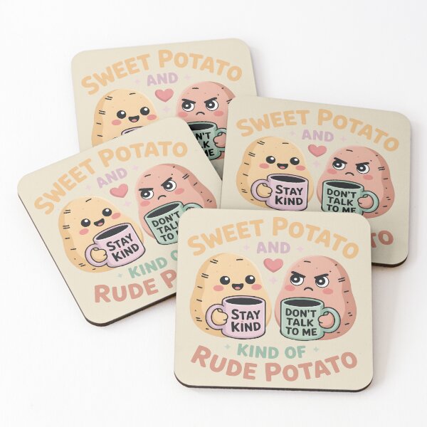 Item preview, Sweet Potato and Kind of Rude Potato Funny Thanksgiving Gift for Couples, Best Friends and Food Lovers designed and sold by SkymarArt.