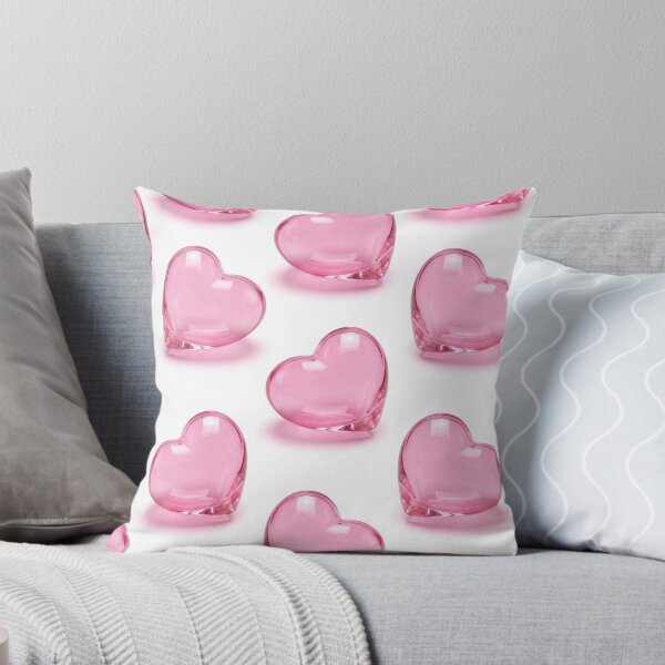 Item preview, Repeating Pink Glass Hearts Pattern designed and sold by JenniferMoren.