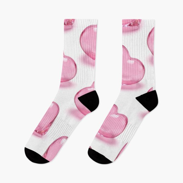 Item preview, Repeating Pink Glass Hearts Pattern designed and sold by JenniferMoren.