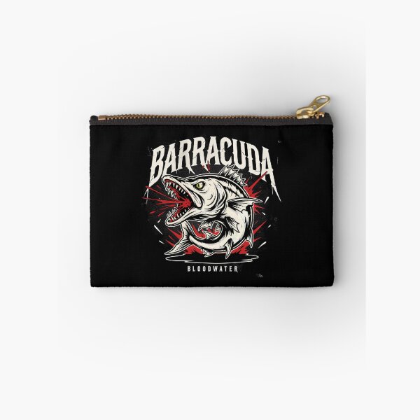 Item preview, Barracuda Bloodwater Snarling Fish Splatter Graphic designed and sold by Enea Kelo.