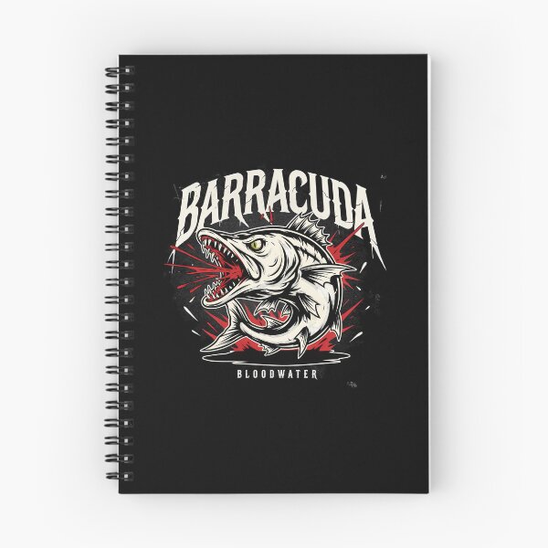 Item preview, Barracuda Bloodwater Snarling Fish Splatter Graphic designed and sold by Enea Kelo.