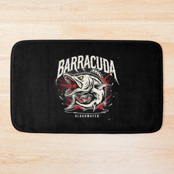 Item preview, Barracuda Bloodwater Snarling Fish Splatter Graphic designed and sold by Enea Kelo.