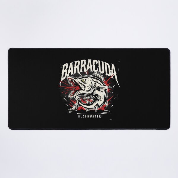 Item preview, Barracuda Bloodwater Snarling Fish Splatter Graphic designed and sold by Enea Kelo.