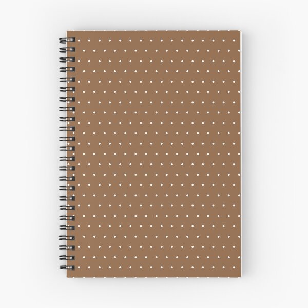 Item preview, Small White Polka Dots Brown designed and sold by iCraftCafe.