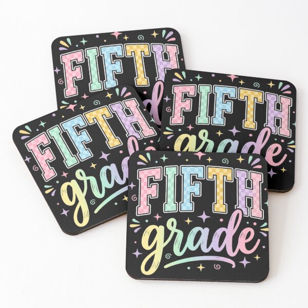 Item preview, Back to School Checkered Fifth Grade Team Teacher Students School designed and sold by viectory.