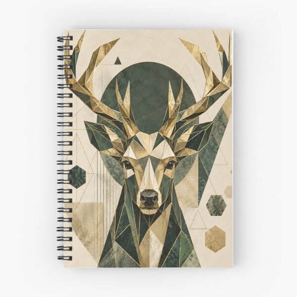 Item preview, Modern Geometric Mosaic Deer designed and sold by teemix.