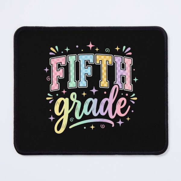 Item preview, Back to School Checkered Fifth Grade Team Teacher Students School designed and sold by viectory.
