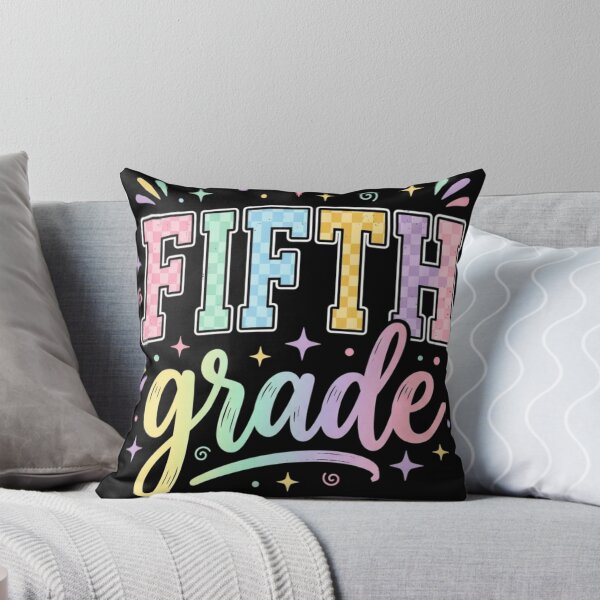 Item preview, Back to School Checkered Fifth Grade Team Teacher Students School designed and sold by viectory.