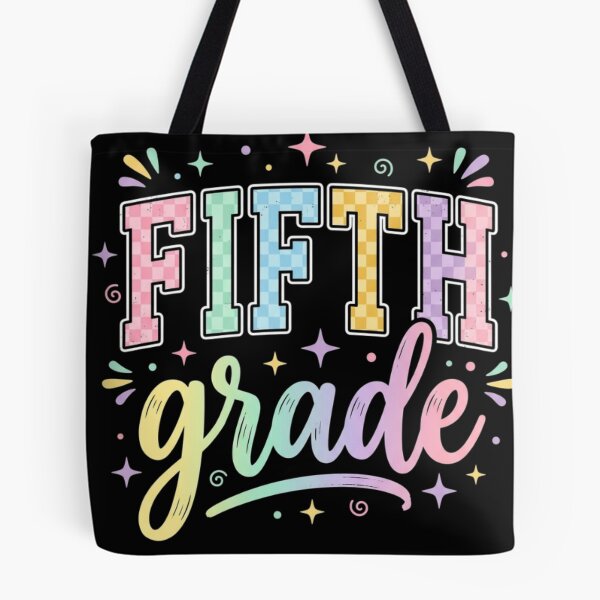Item preview, Back to School Checkered Fifth Grade Team Teacher Students School designed and sold by viectory.