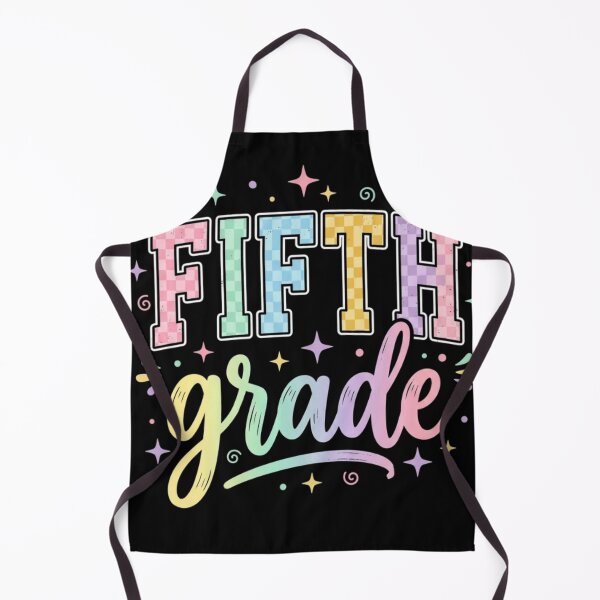 Item preview, Back to School Checkered Fifth Grade Team Teacher Students School designed and sold by viectory.