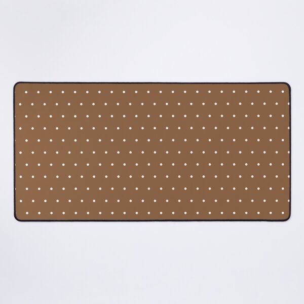 Item preview, Small White Polka Dots Brown designed and sold by iCraftCafe.