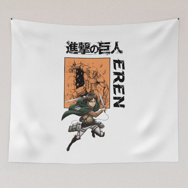 Item preview, Eren Yeager Attack on Titan Reiner Armored Titan Manga Poster Art designed and sold by FreakToons.