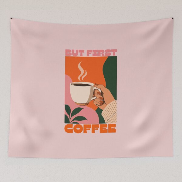 Item preview, But First Coffee – Minimalist Hand & Mug Design designed and sold by Shedronpanda.