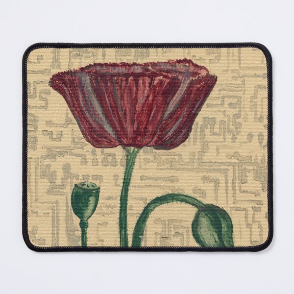 Item preview, Poppy With Circuit Traces designed and sold by Betsy Phillips.