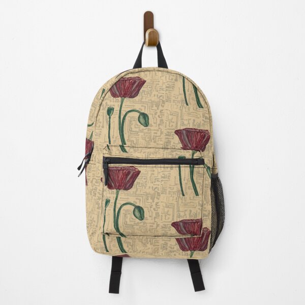 Item preview, Poppy With Circuit Traces designed and sold by Betsy Phillips.