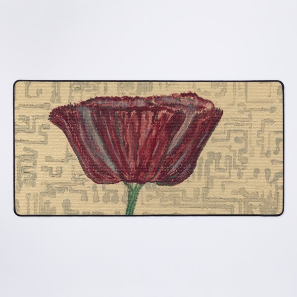 Item preview, Poppy With Circuit Traces designed and sold by Betsy Phillips.