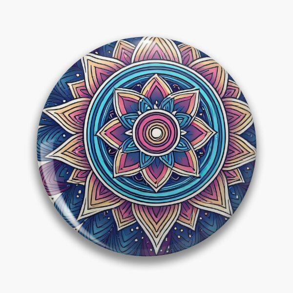 Item preview, Flower mandala with colorful colors and shapes designed and sold by Mianku | Für das Leben.