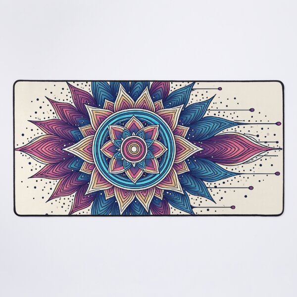 Item preview, Flower mandala with colorful colors and shapes designed and sold by Mianku | Für das Leben.