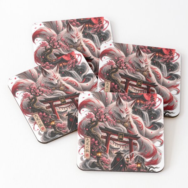 Item preview, Nine-Tailed Kitsune – Guardian of the Crimson Shrine designed and sold by Velorint.